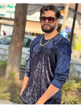 تک پوش خفن مخمل طلاکوب کد 774